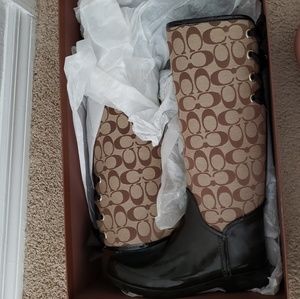 Authentic coach rainboots
